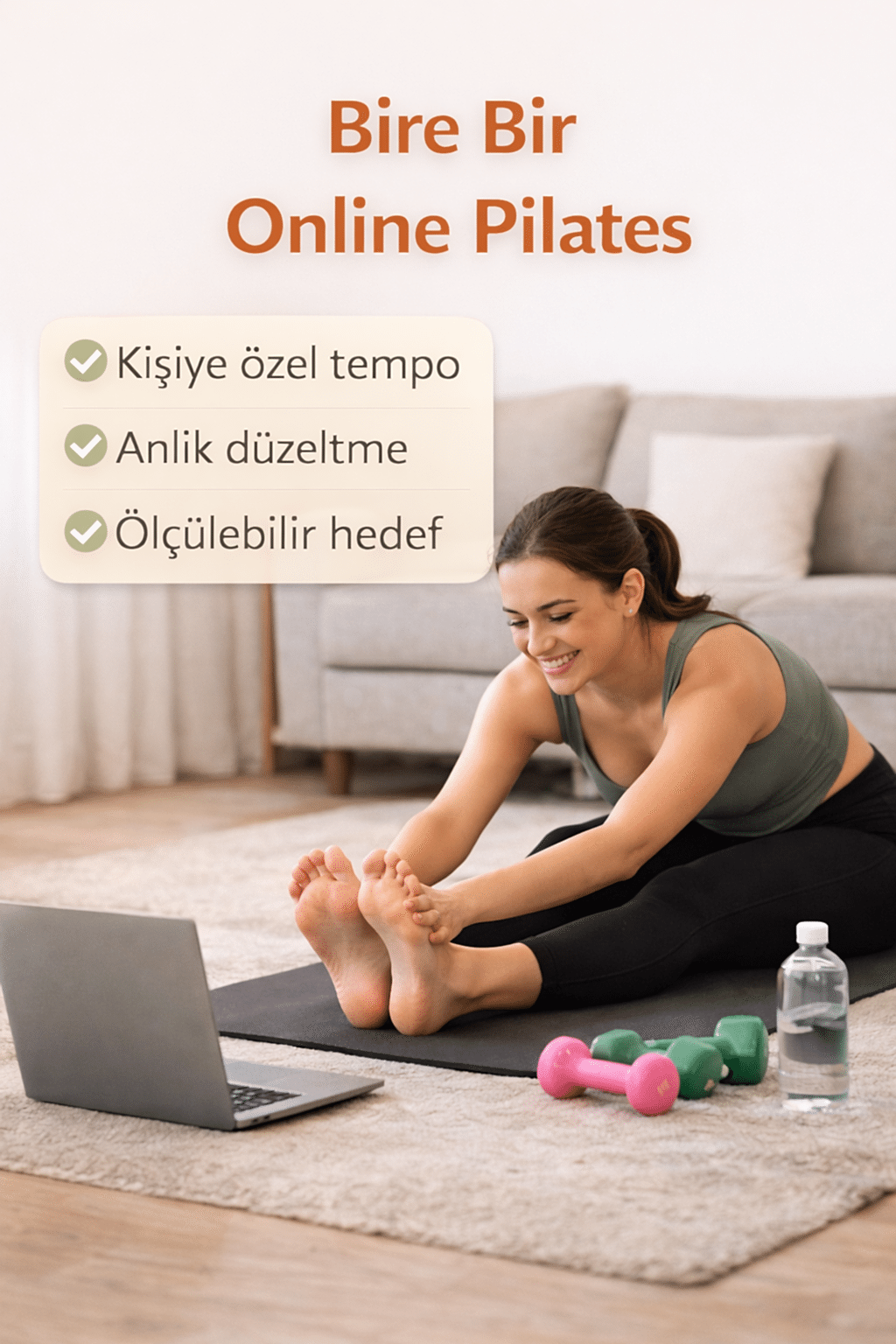 Bire bir online pilates dersi