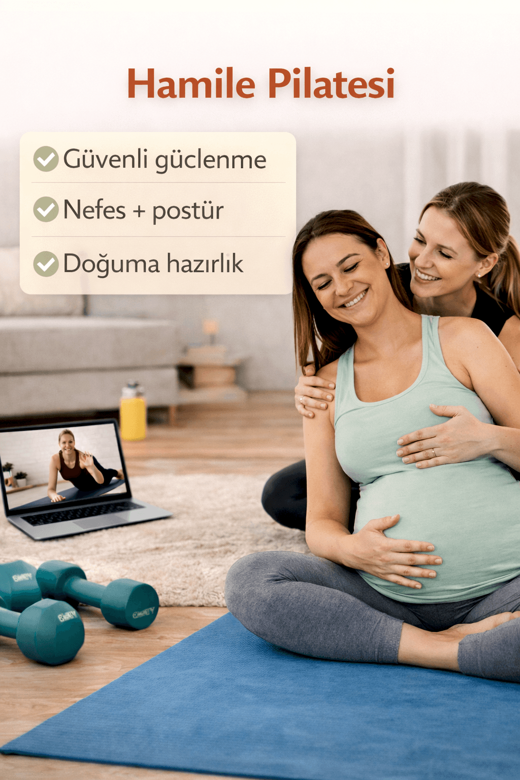 Hamile pilatesi online dersi