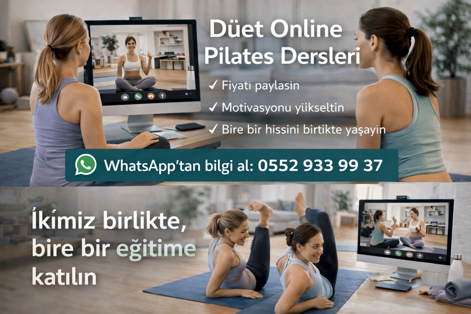 duet online pilates canli ders yonlendirme