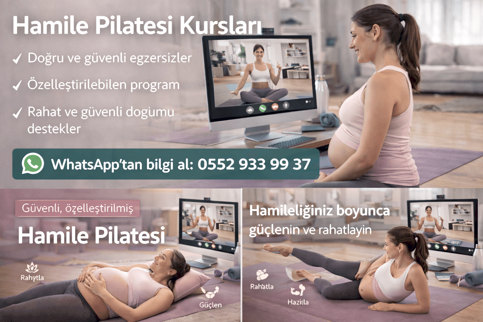 hamile pilatesi online canli ders guvenlik